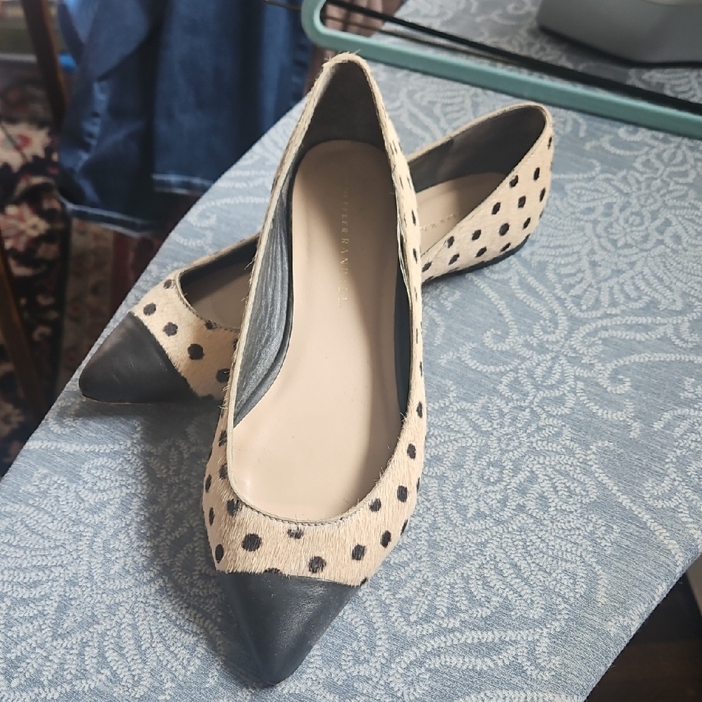 Super fun calf hair flats